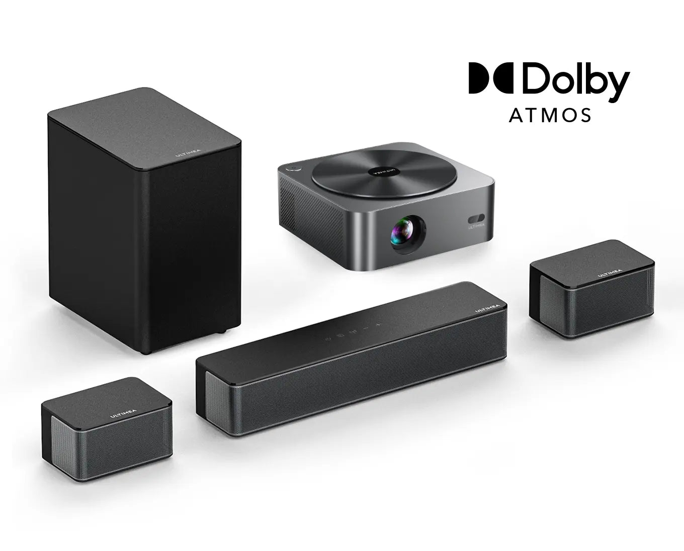 ULTIMEA Dolby Atmos Home Theater System | 5.1 Surround Sound with 4K  Projector
