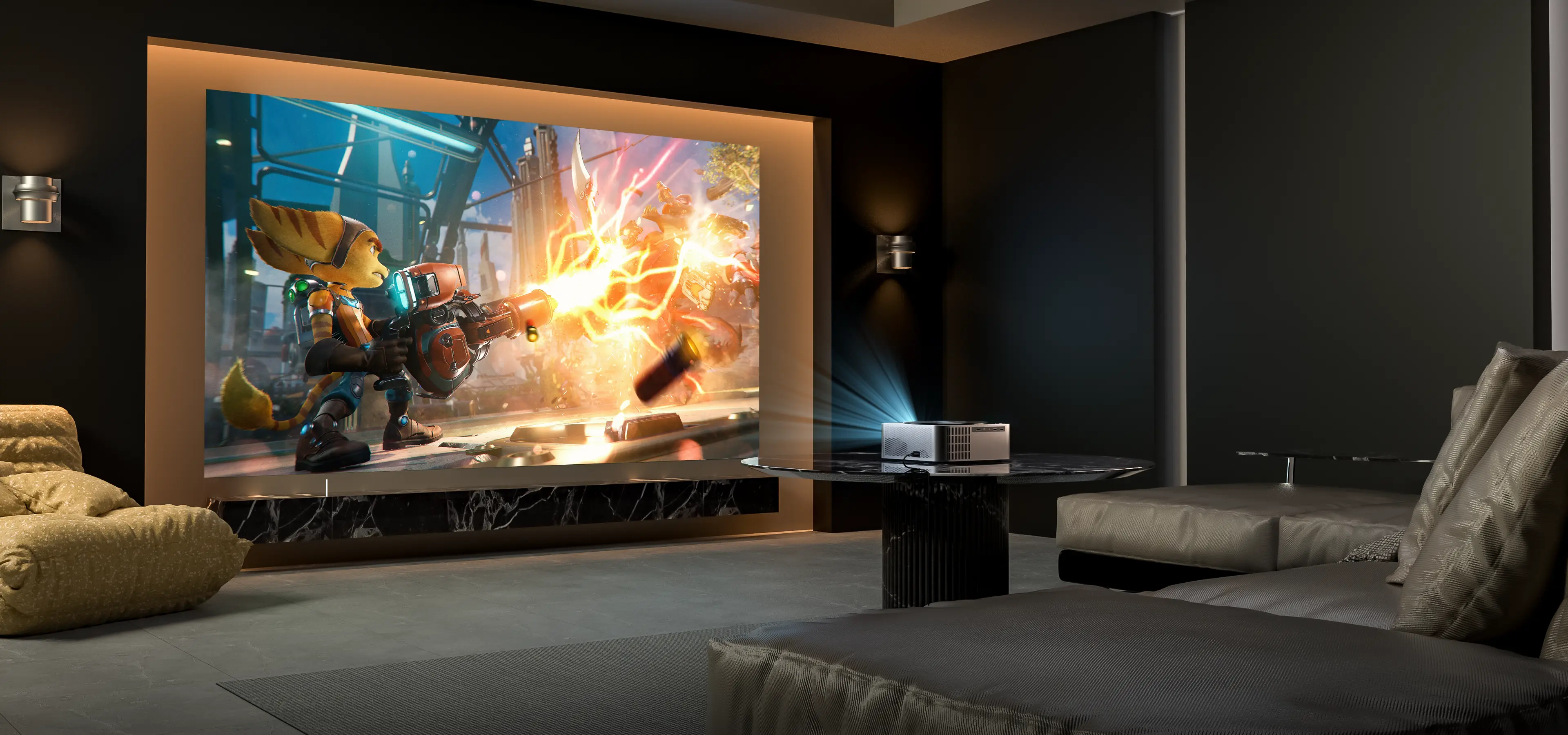 Watch big but not spend big!, Watch big but not spend big! See how @hsrrom  transforms her bedroom entertainment with the Apollo P40 projector.🛌✨, By  Ultimea