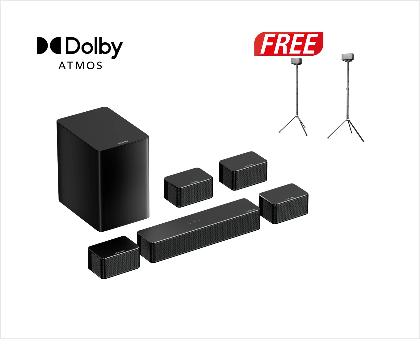 Poseidon D80 Dolby Atmos Soundbar