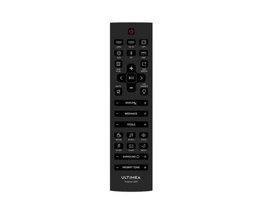 Poseidon D80 Soundbar Remote Control